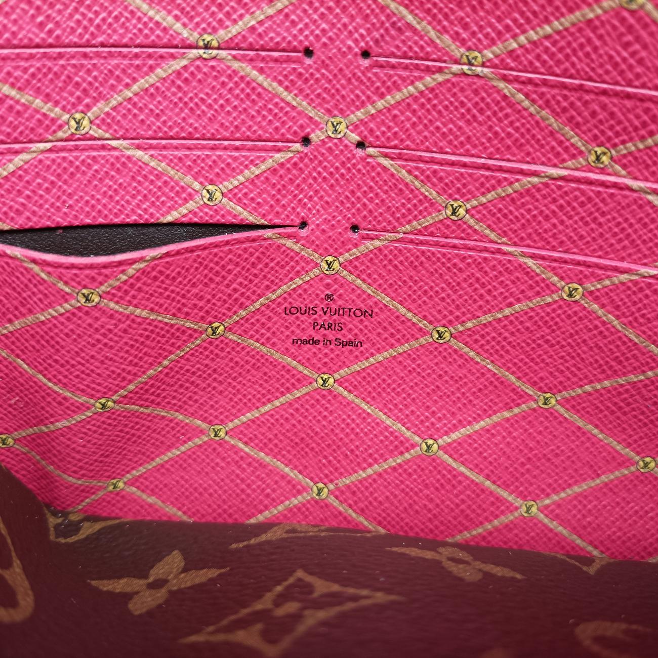 Pochette Weekend brown×Fuchsia Pink Monogram Canvas M62456 UB1188ポシェット ウィークエンド モノグラム/ブラウン系×フューシャピンク モノグラムキャンバス M62456 UB1188