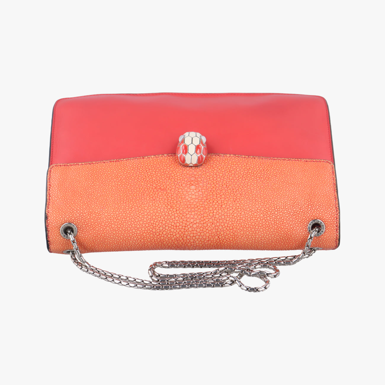 Serpenti Red×Orange Galuchat Skin×Leather RP.A15.38564セルペンティ レッド×オレンジ ガルーシャスキン×レザー RP.A15.38564