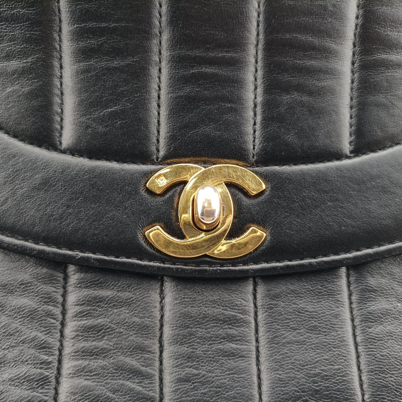 Mademoiselle Cocomark Black Lambskin マドモアゼル ココマーク ブラック ラムスキン