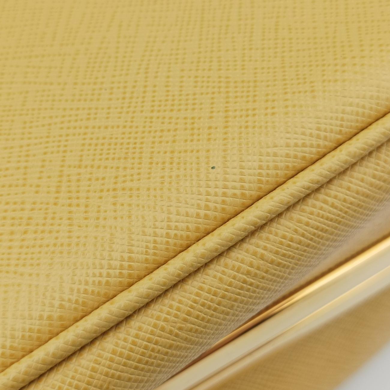 Pyramid Yellow Saffiano Leather BL0808 180 8ピラミッド イエロー サフィアーノレザー BL0808 180 8