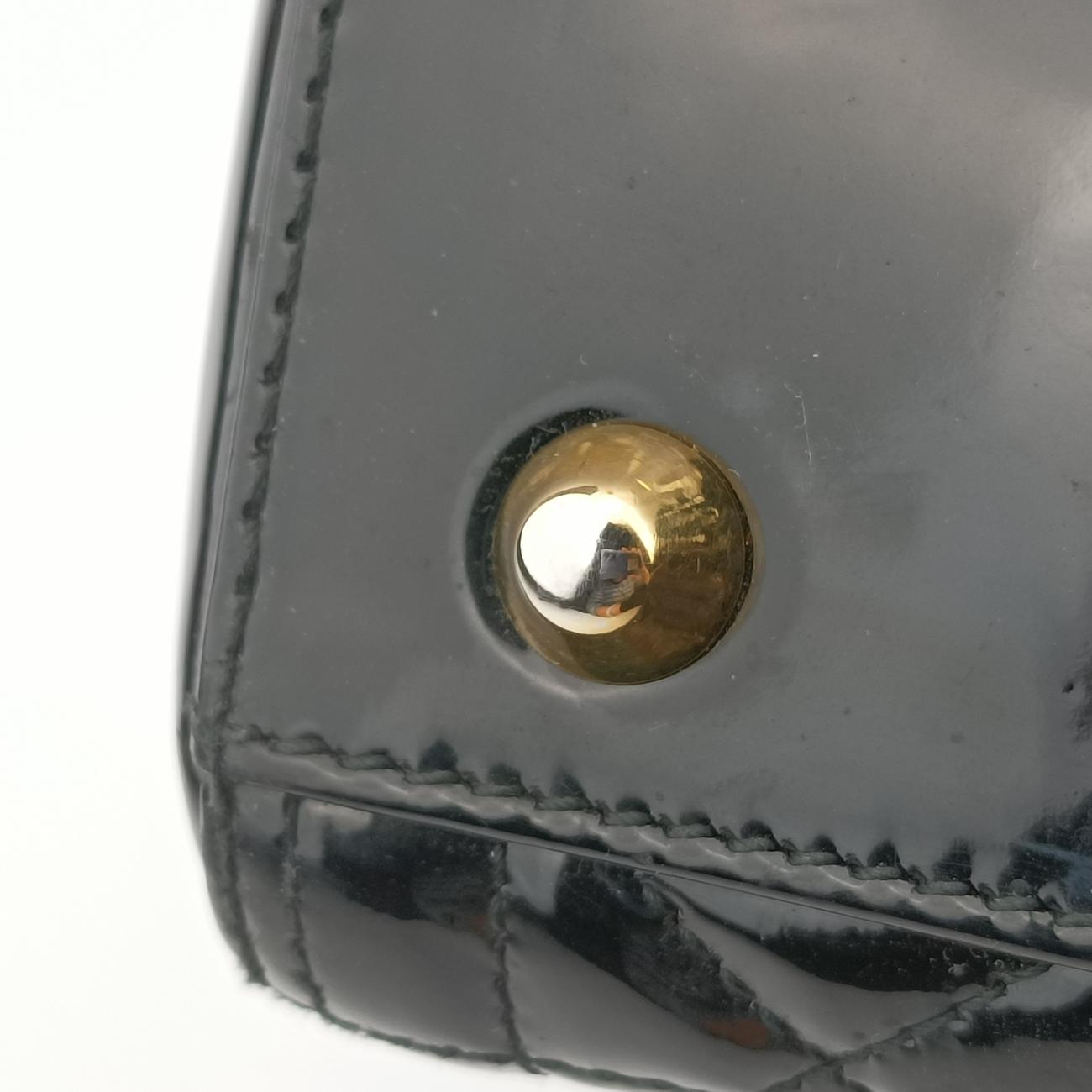 Lady Dior Black Patent 05-MA-1110 Aレディディオール ブラック パテント 05-MA-1110 A