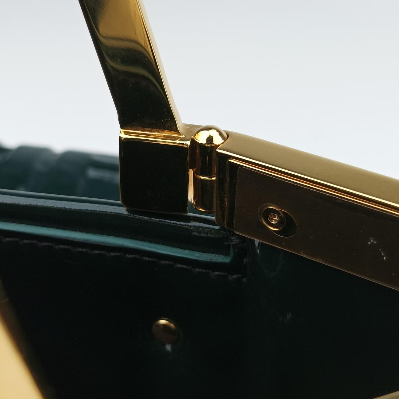 FF Flap Green Patent Leather 8BH361 8BH361-A9X4-199-12085FF フラップ グリーン パテント 8BH361 8BH361-A9X4-199-12085