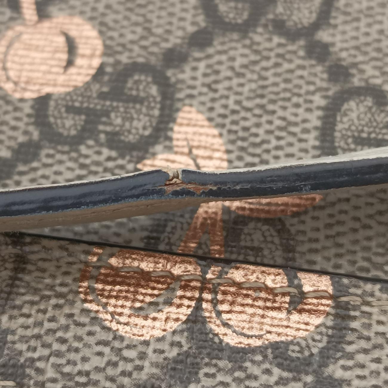 Padlock Brown×Multicolour PVC coated canvas 652683 パドロック ブラウン×マルチカラー PVCコーティングキャンバス 652683