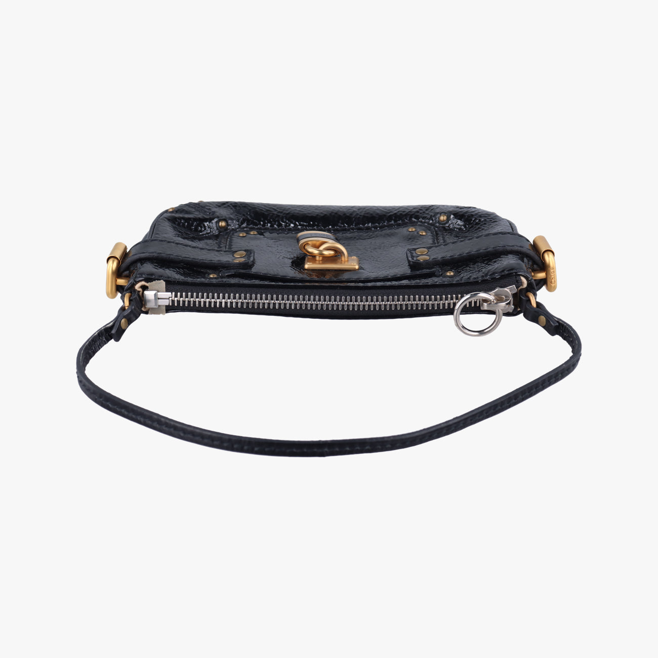 Paddington Pochette Vintage Black Leather 03-09-51-5811パディントン ヴィンテージポーチ ブラック レザー 03-09-51-5811