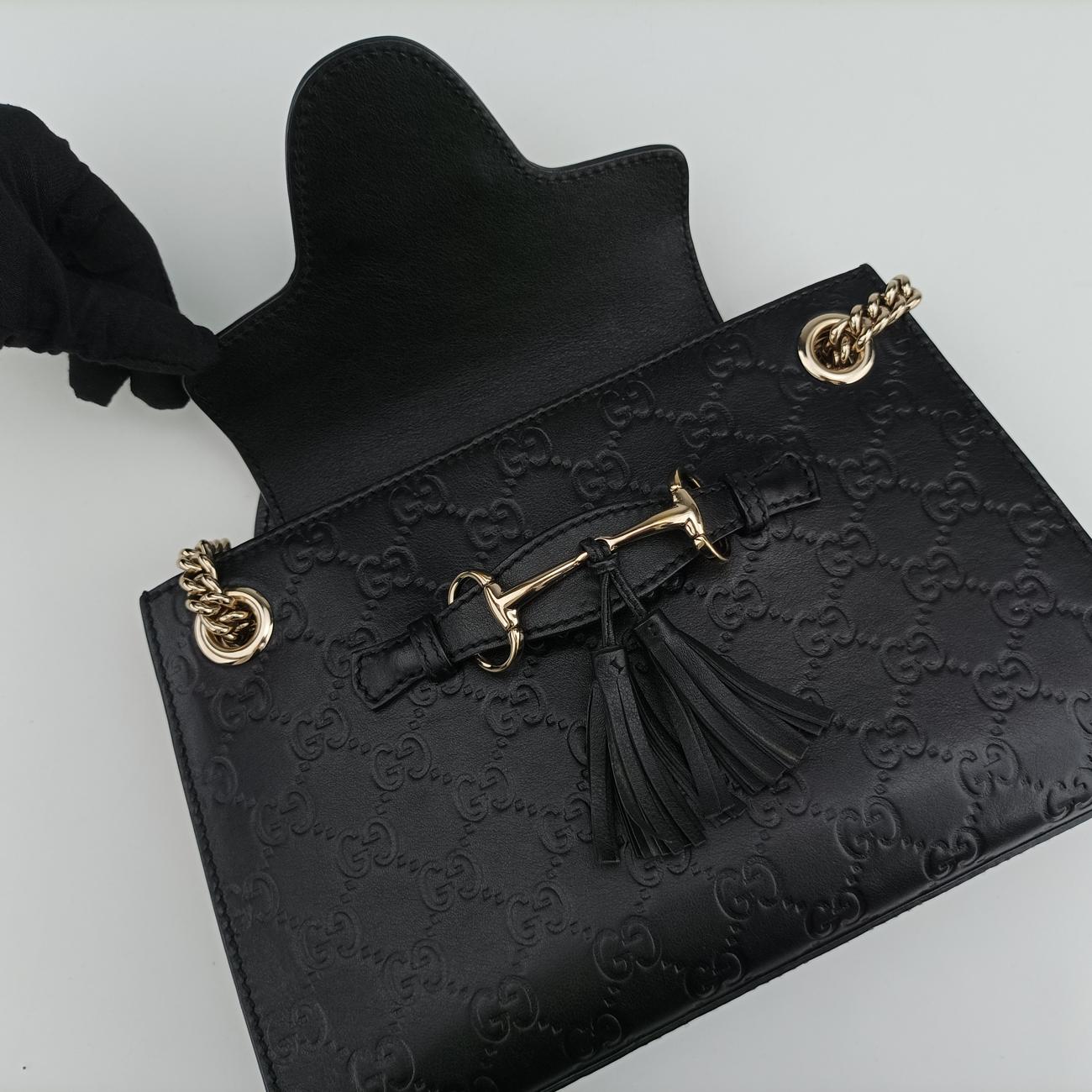 Emily Black Leather 369621 I018988365エミリー ブラック レザー 369621 I018988365