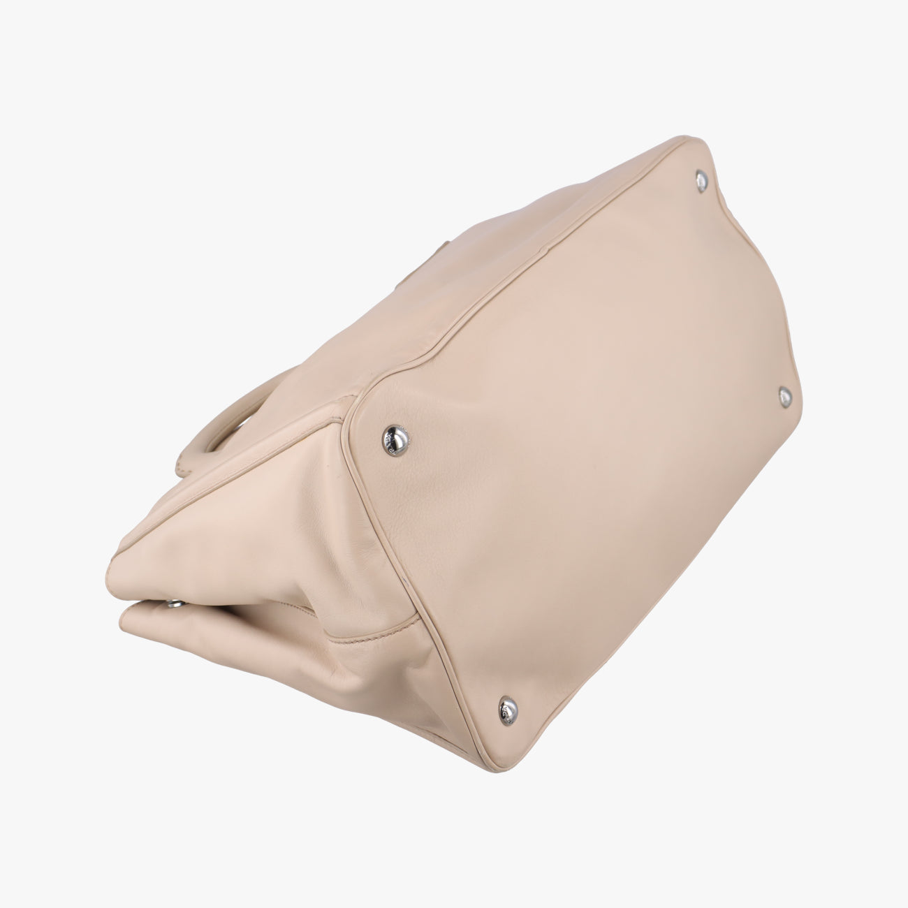 Triangle logo Beige Leather 113 12三角ロゴ ベージュ レザー 113 12