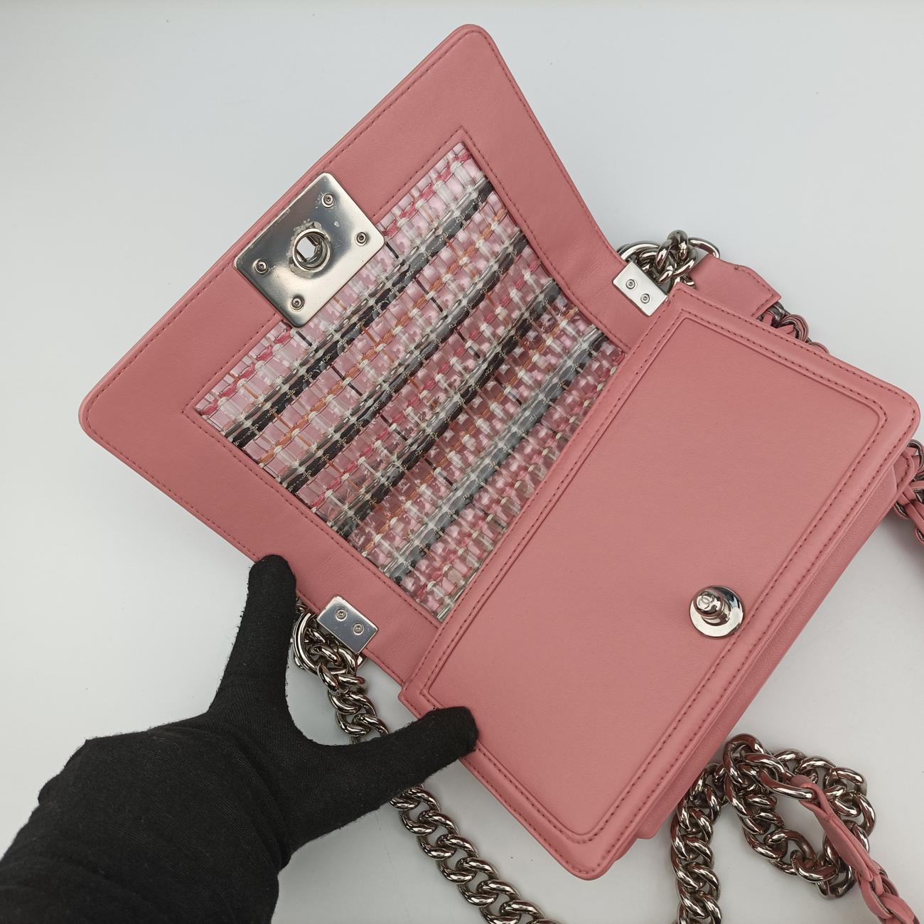 BOY CHANEL Pink×Multicolour Leather x Plastic A67085 24257697ボーイシャネル ピンク×マルチカラー レザー×プラスチック A67085 24257697