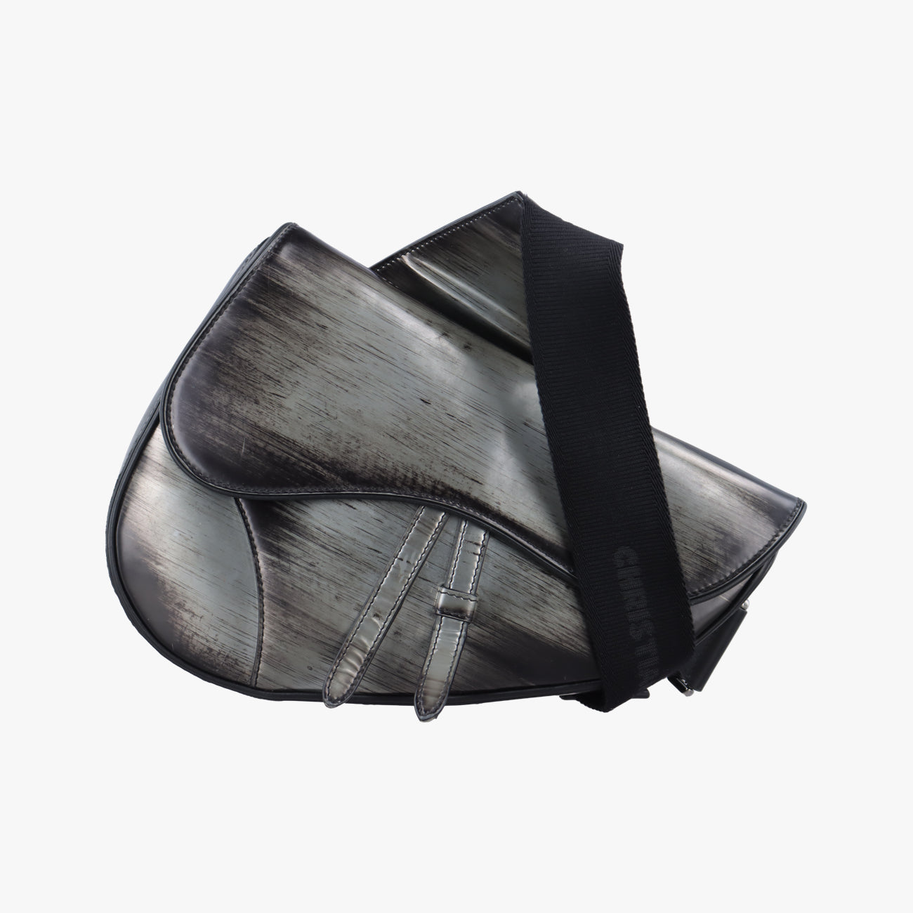 Saddle Grey×Black leather 00-BO-0222サドル グレー×ブラック レザー 00-BO-0222