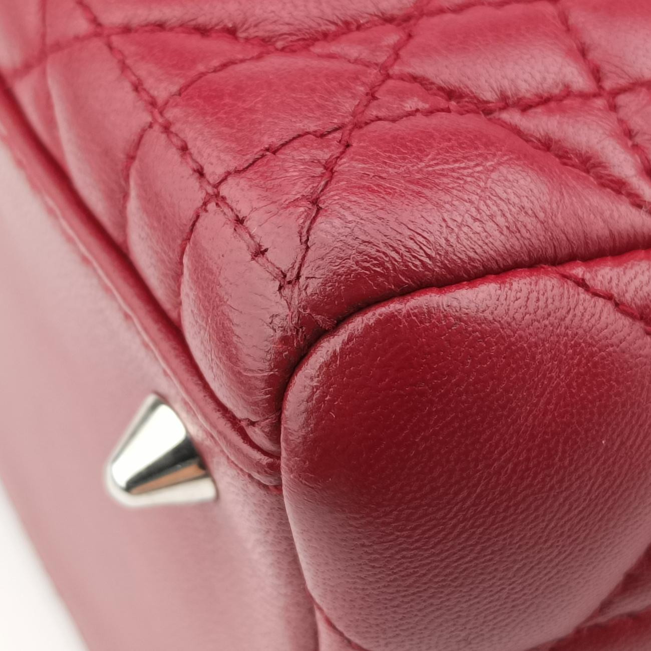 Lady Dior Red lambskin 96-MA-0059レディディオール レッド ラムスキン 96-MA-0059