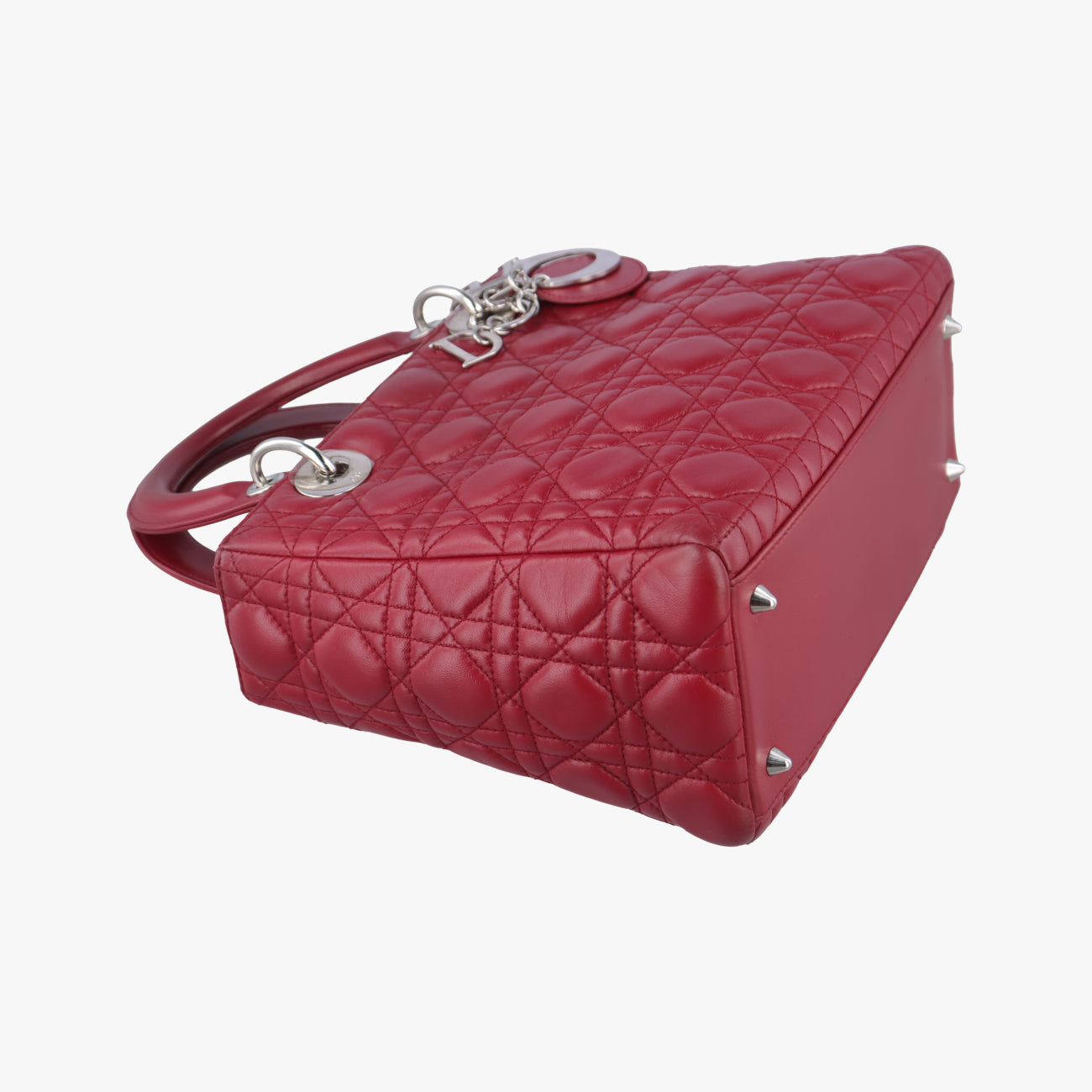 Lady Dior Red lambskin 96-MA-0059レディディオール レッド ラムスキン 96-MA-0059