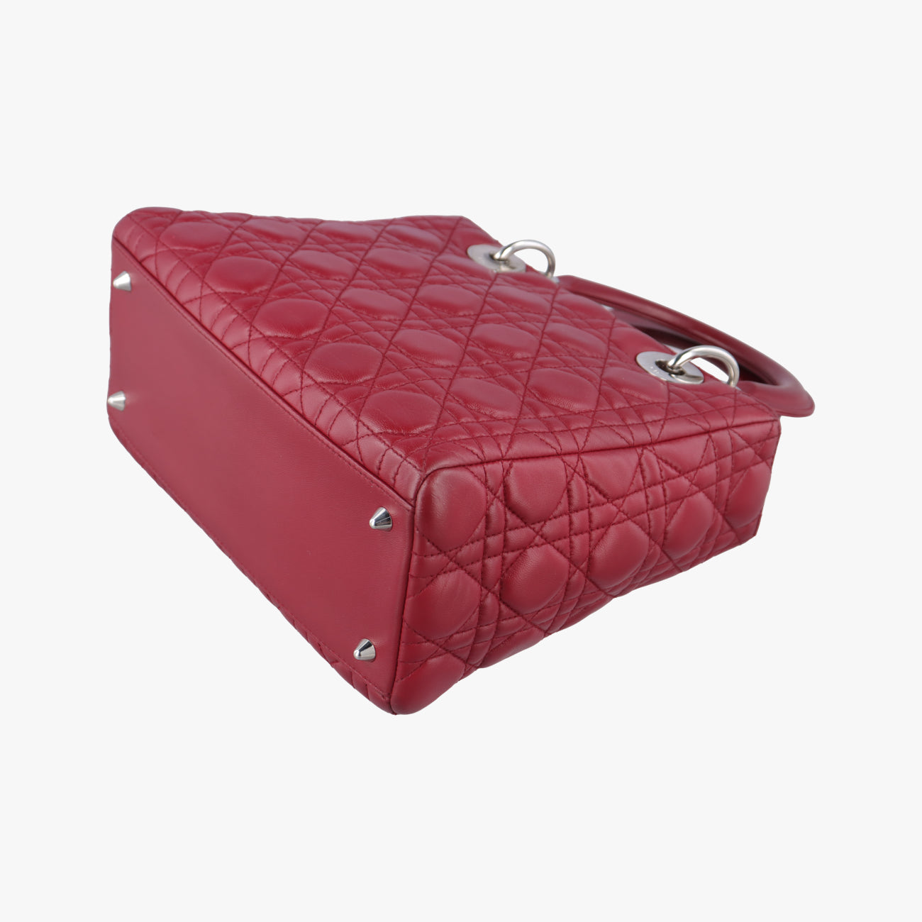 Lady Dior Red lambskin 96-MA-0059レディディオール レッド ラムスキン 96-MA-0059