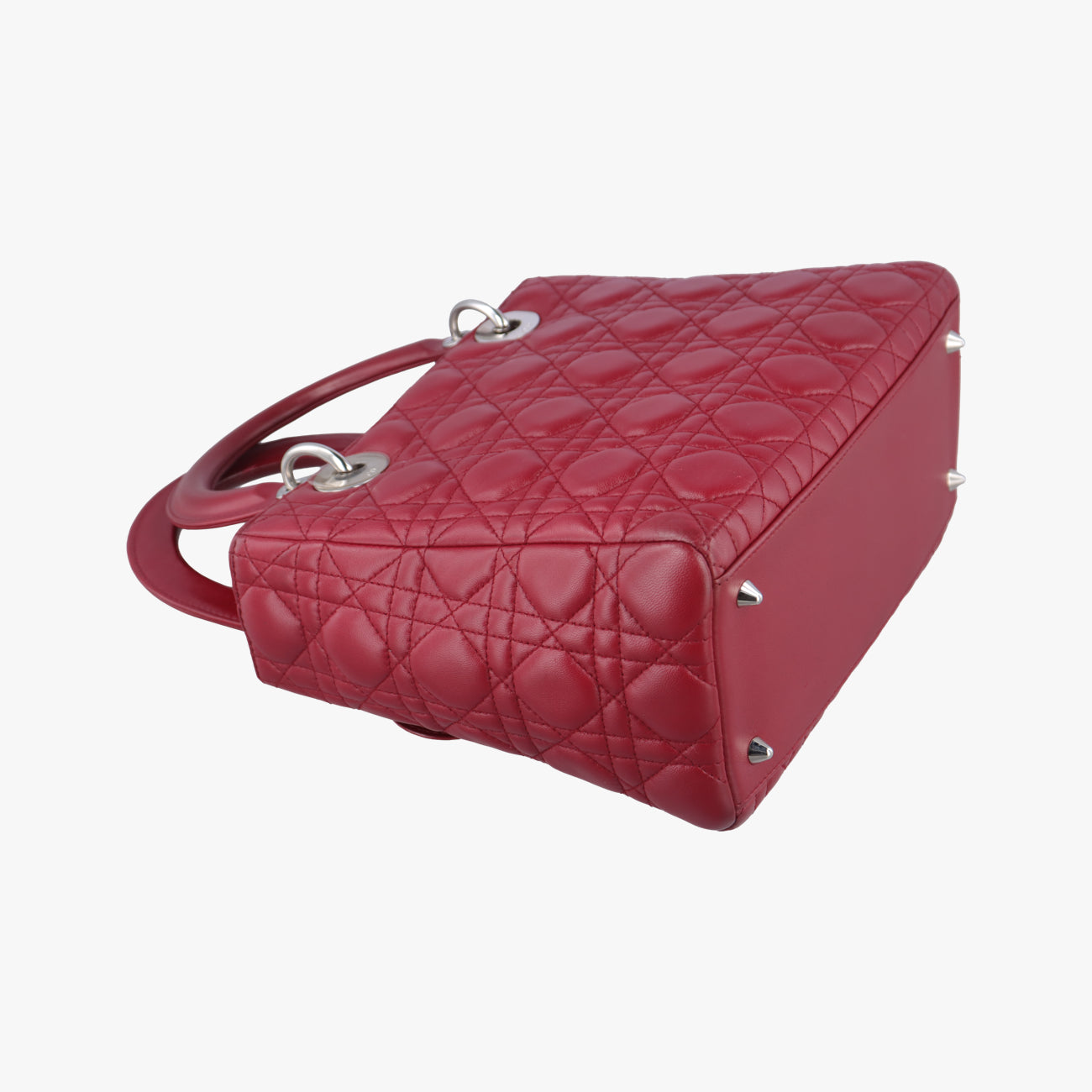 Lady Dior Red lambskin 96-MA-0059レディディオール レッド ラムスキン 96-MA-0059