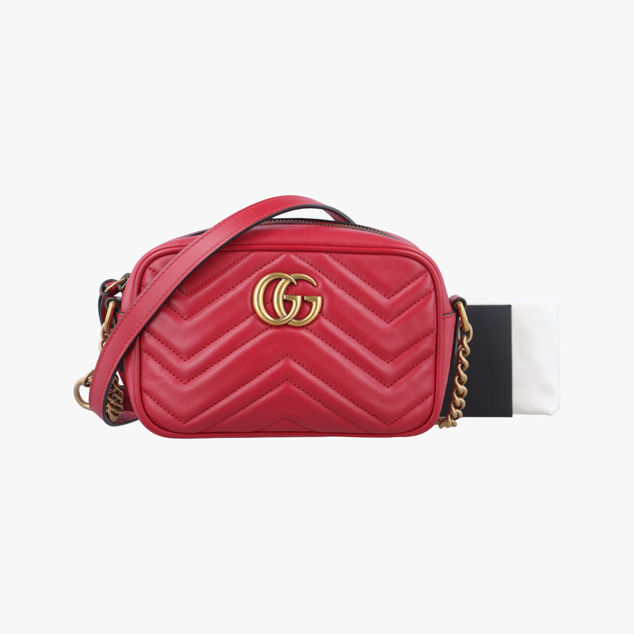 GG Marmont Red Leather 448065 E026050471GGマーモント レッド レザー 448065 E026050471