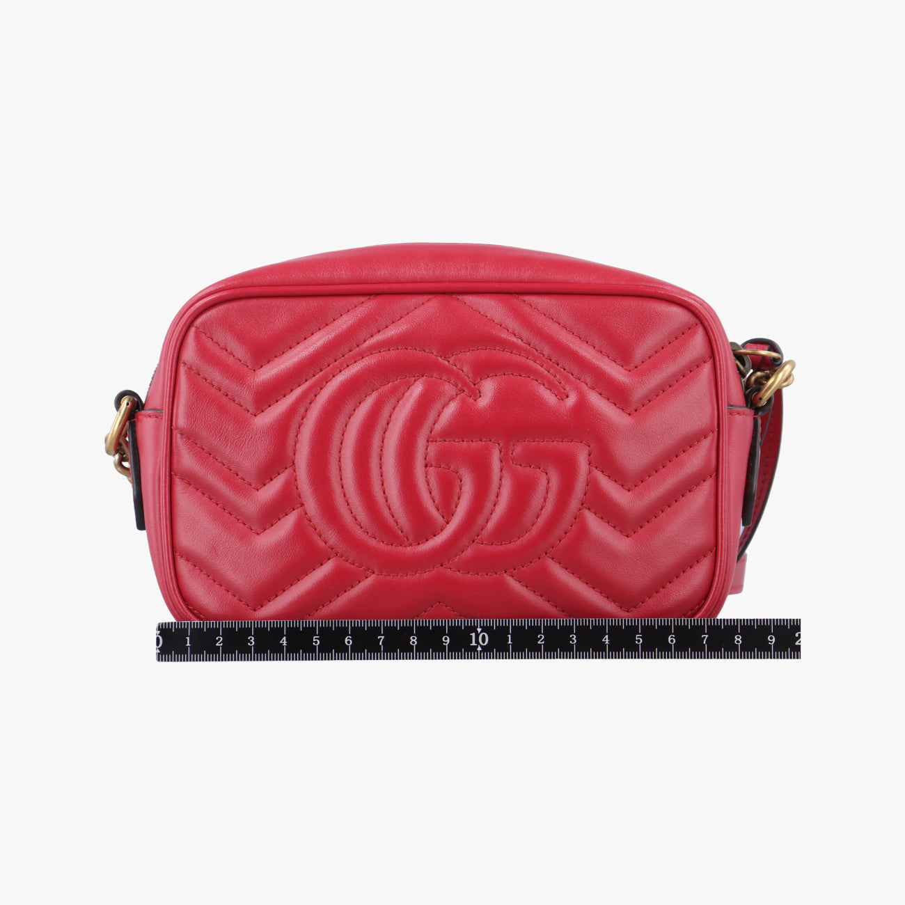 GG Marmont Red Leather 448065 E026050471GGマーモント レッド レザー 448065 E026050471