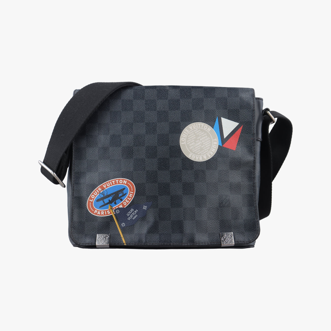 District PM Damier Graphite Damier Graphite canvas ×leather N41054 GI2167ディストリクトPM ダミエ グラフィット ダミエグラフィット キャンバス×レザー N41054 GI2167