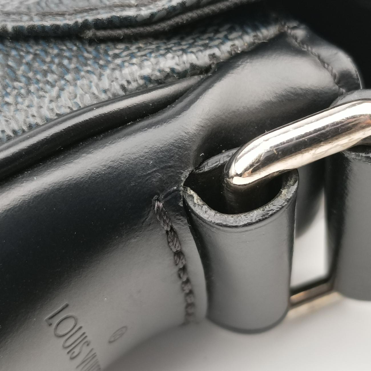 District PM Damier Graphite Damier Graphite canvas ×leather N41054 GI2167ディストリクトPM ダミエ グラフィット ダミエグラフィット キャンバス×レザー N41054 GI2167