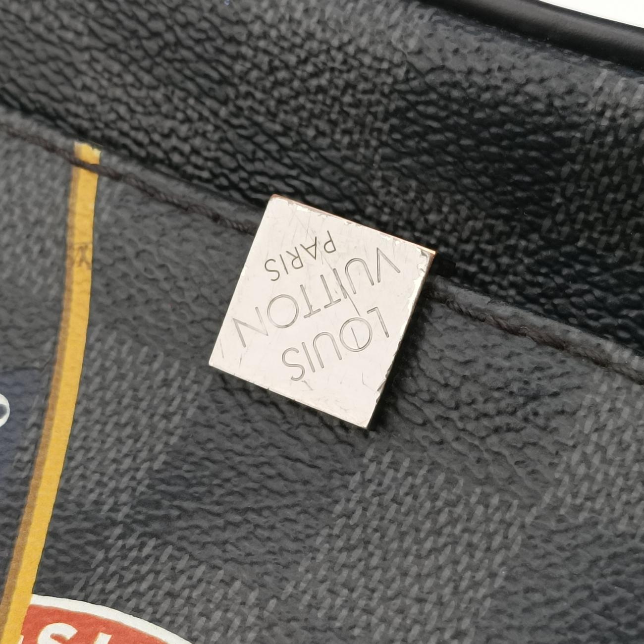 District PM Damier Graphite Damier Graphite canvas ×leather N41054 GI2167ディストリクトPM ダミエ グラフィット ダミエグラフィット キャンバス×レザー N41054 GI2167