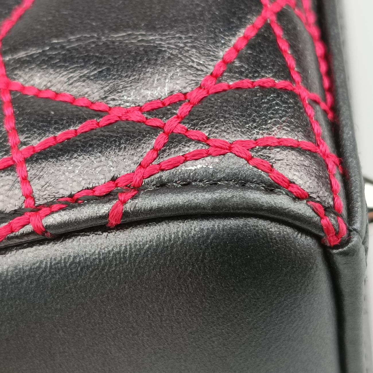 Lady Dior Silver x Golden x Pink lambskin 15-BO-1121レディディオール シルバー×ゴールド×ピンク ラムスキン 15-BO-1121