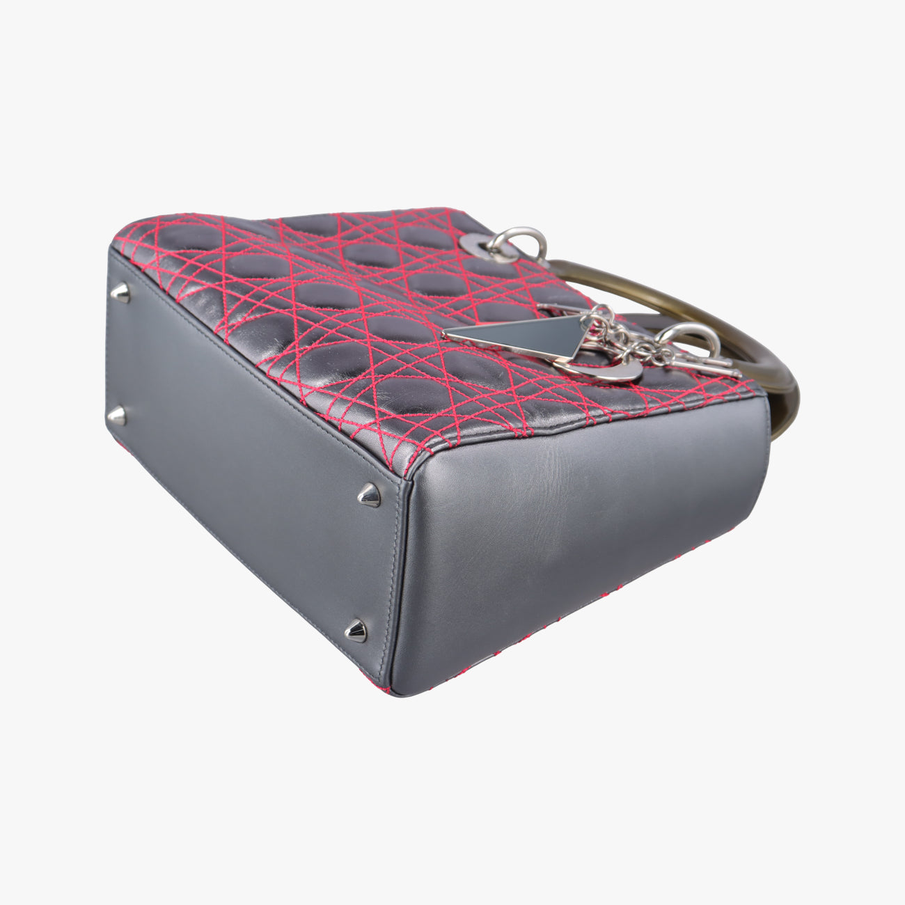 Lady Dior Silver x Golden x Pink lambskin 15-BO-1121レディディオール シルバー×ゴールド×ピンク ラムスキン 15-BO-1121