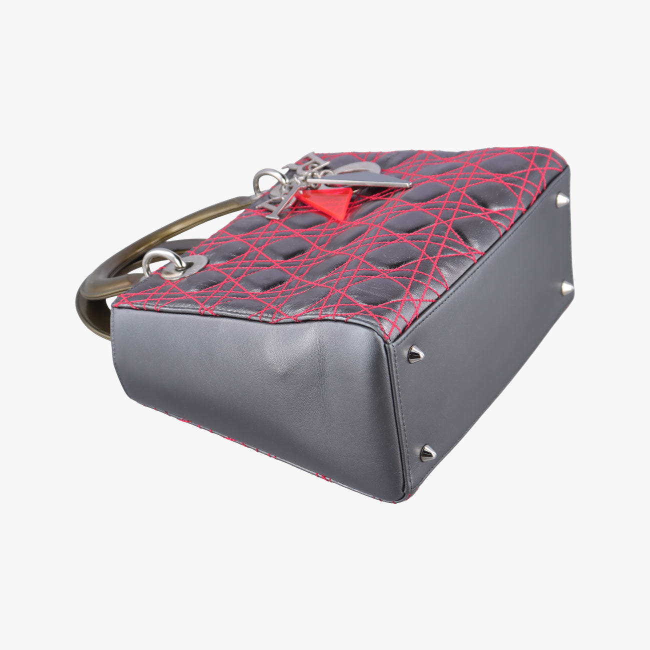 Lady Dior Silver x Golden x Pink lambskin 15-BO-1121レディディオール シルバー×ゴールド×ピンク ラムスキン 15-BO-1121