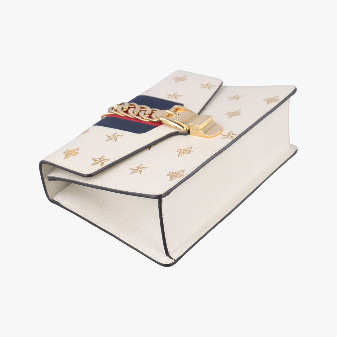 Sylvie Ivory x Navy x Red Leather 524405 A029046958シルヴィ アイボリー×ネイビー×レッド レザー 524405 A029046958