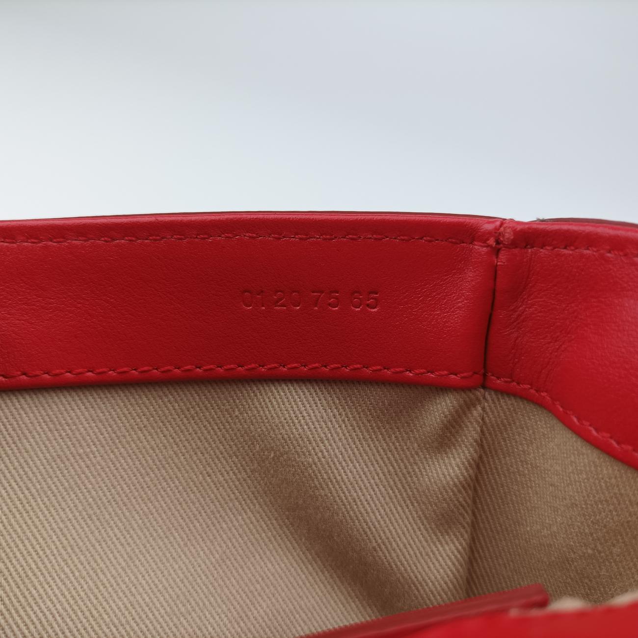 Chloe C Red Leather × Suede 01 20 75 65クロエC レッド レザー × スエード 01 20 75 65