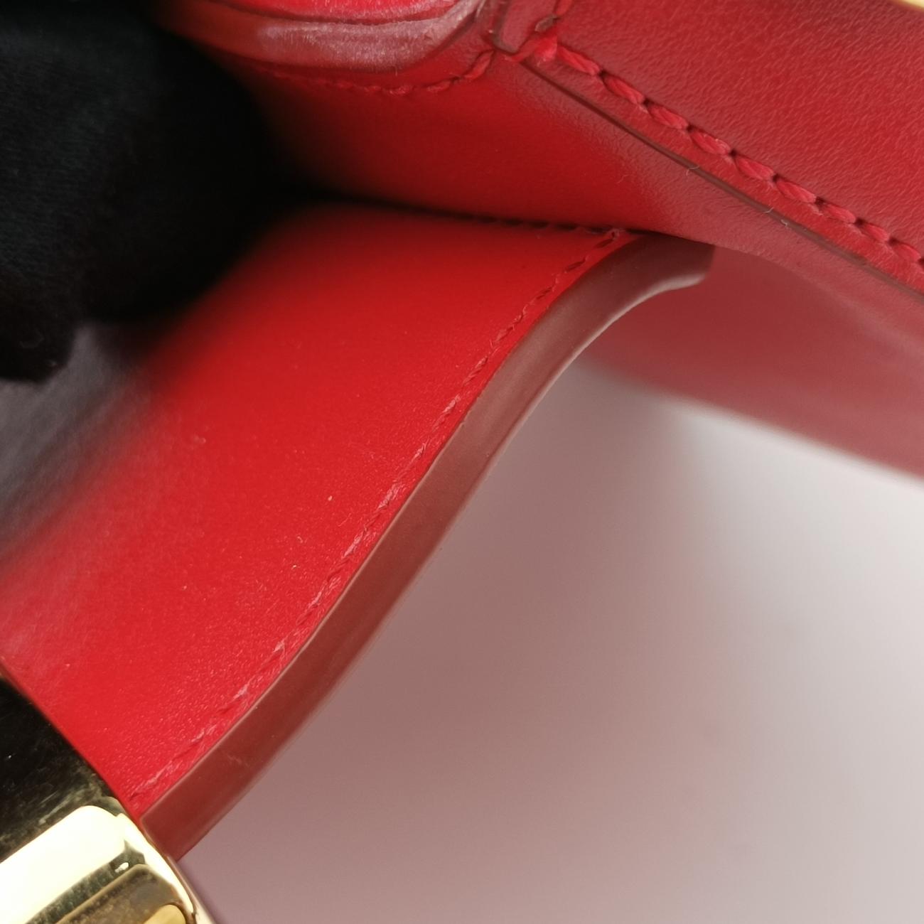 Chloe C Red Leather × Suede 01 20 75 65クロエC レッド レザー × スエード 01 20 75 65