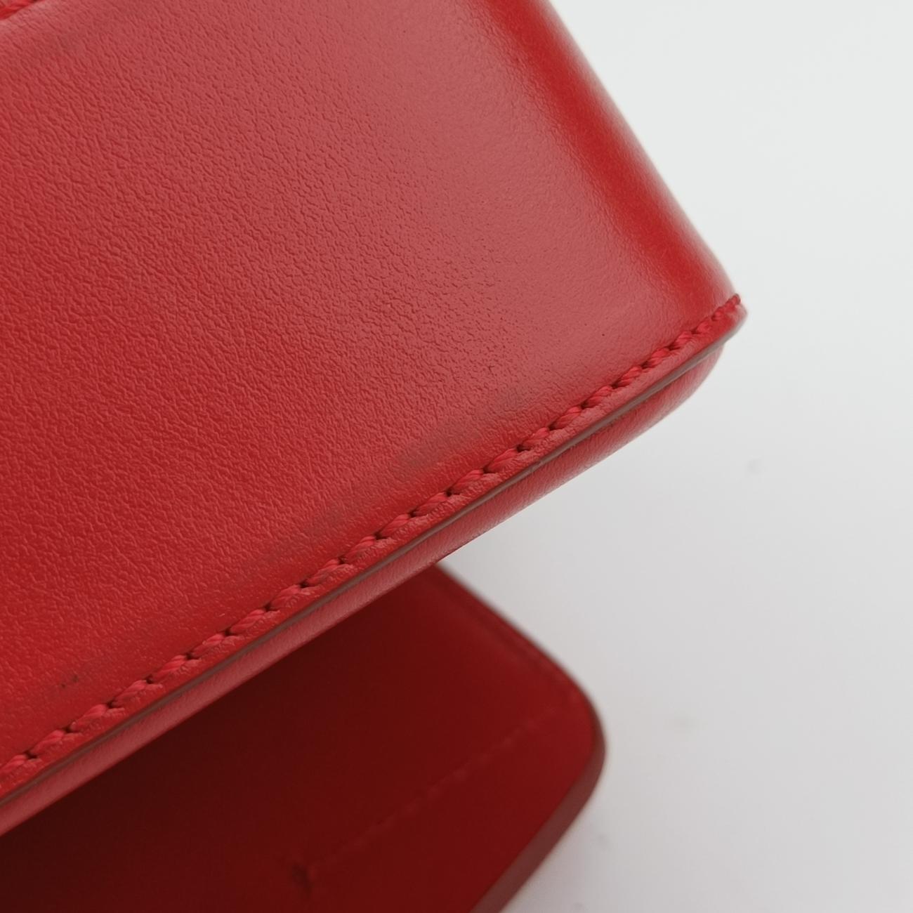 Chloe C Red Leather × Suede 01 20 75 65クロエC レッド レザー × スエード 01 20 75 65