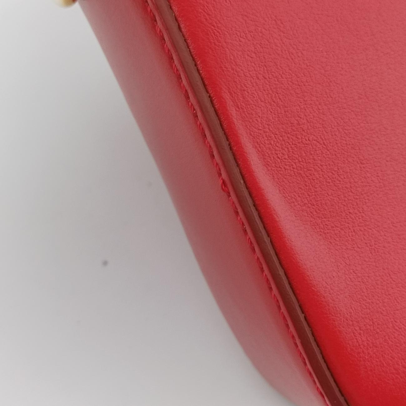 Chloe C Red Leather × Suede 01 20 75 65クロエC レッド レザー × スエード 01 20 75 65