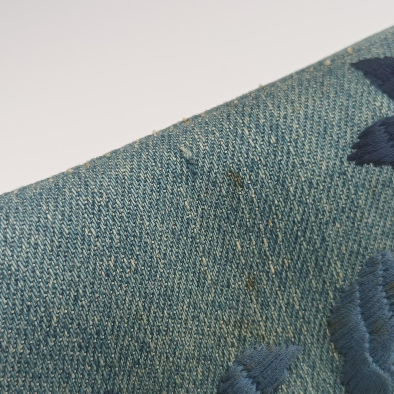 Saddle Blue×multicolor Denim 06-RU-0045サドル ブルー×マルチカラー デニム 06-RU-0045