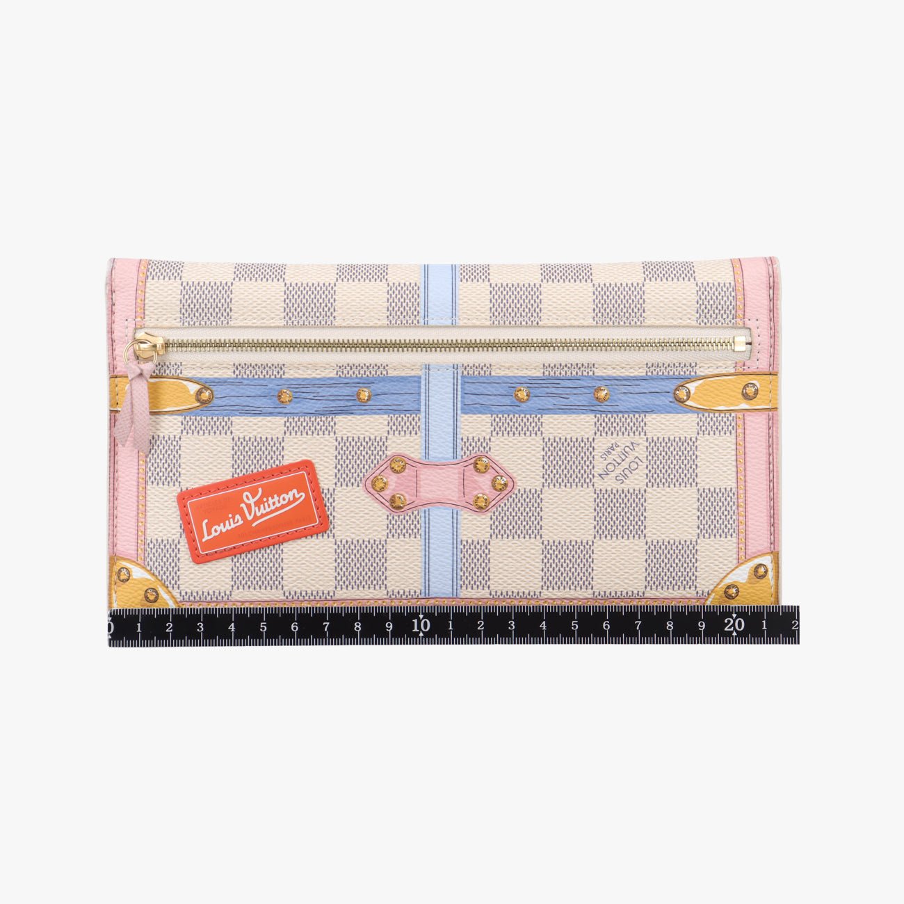 Summer Trunks Pochette Weekend Azur×multicolor Damier Canvas N60108 UB1108サマートランク ポシェット ウィークエンド アズール×マルチカラー ダミエキャンバ N60108 UB1108