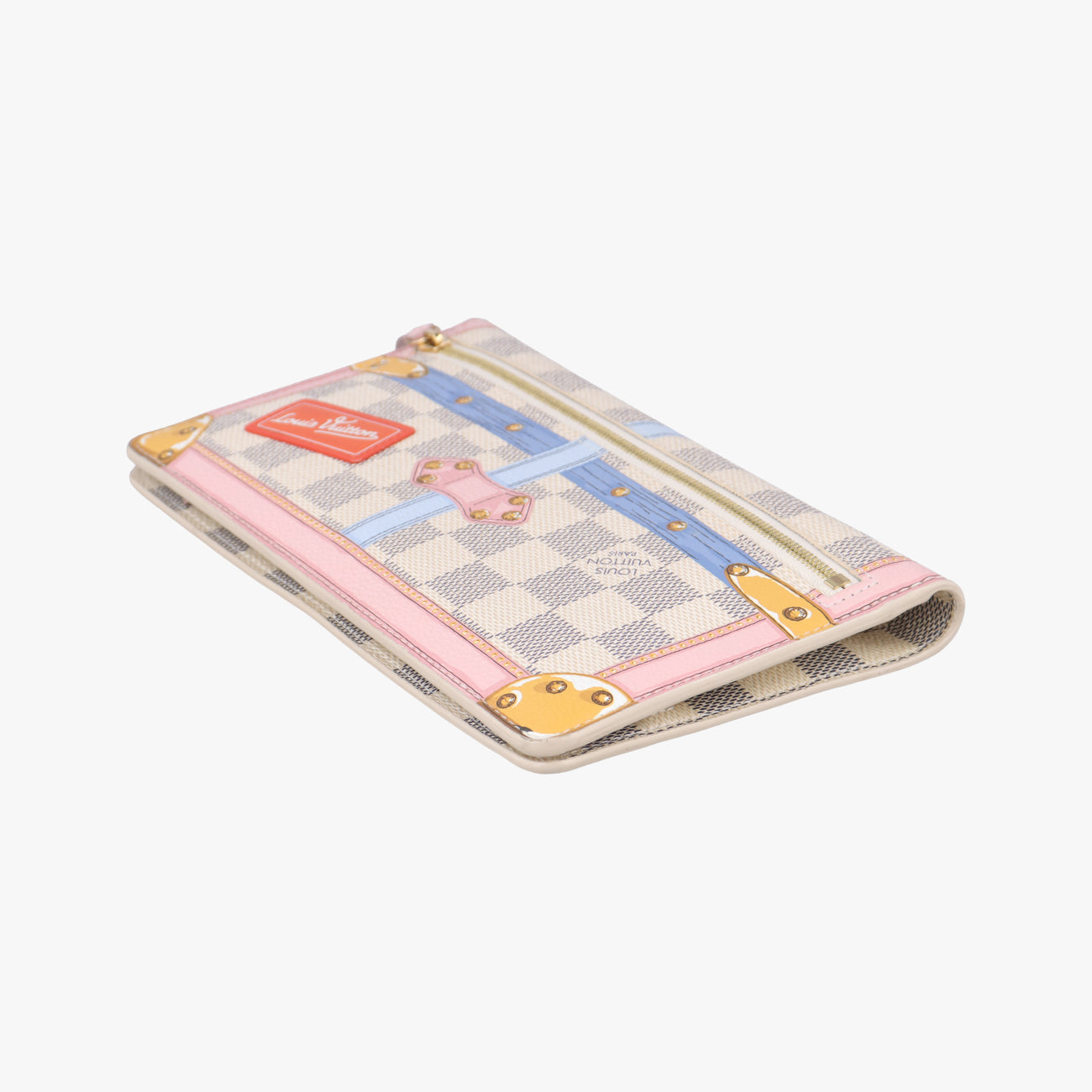 Summer Trunks Pochette Weekend Azur×multicolor Damier Canvas N60108 UB1108サマートランク ポシェット ウィークエンド アズール×マルチカラー ダミエキャンバ N60108 UB1108