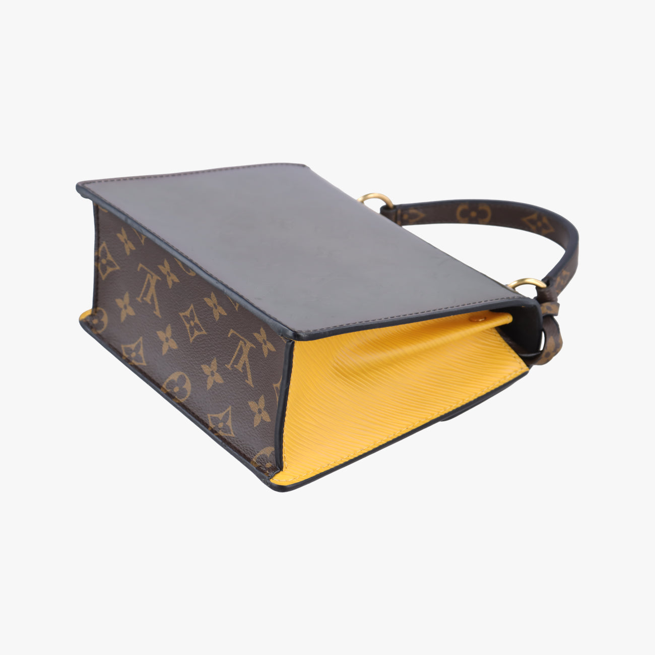 Spring Street PM Silver x Brown x Yellow Vernis x Monogram x Epi M90376 NZ5128スプリングストリートPM シルバー×ブラウン×イエロー ヴェルニ×モノグラム×エピ M90376 NZ5128