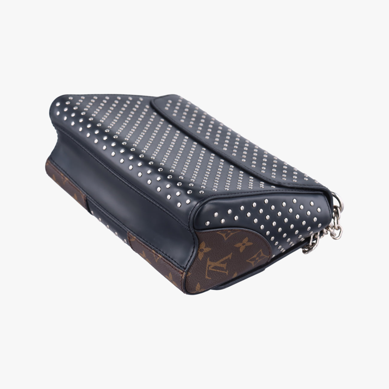 Monogram Studded Twist MM brown×Black×multicolor Monogram Canvas FL2136モノグラム スタッズ ツイスト MM モノグラム/ブラウン系×ブラック×マルチカラー モノグラムキャンバス FL2136