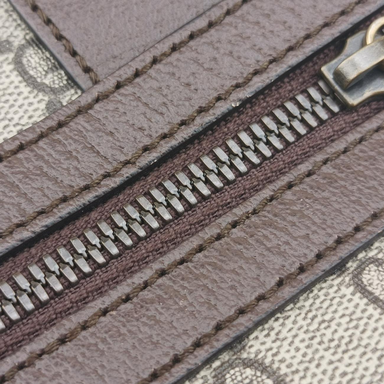 Ophidia Brown×green×red PVC coated canvas 547926 A038071925オフィディア ブラウン×グリーン×レッド PVCコーティングキャンバス 547926 A038071925