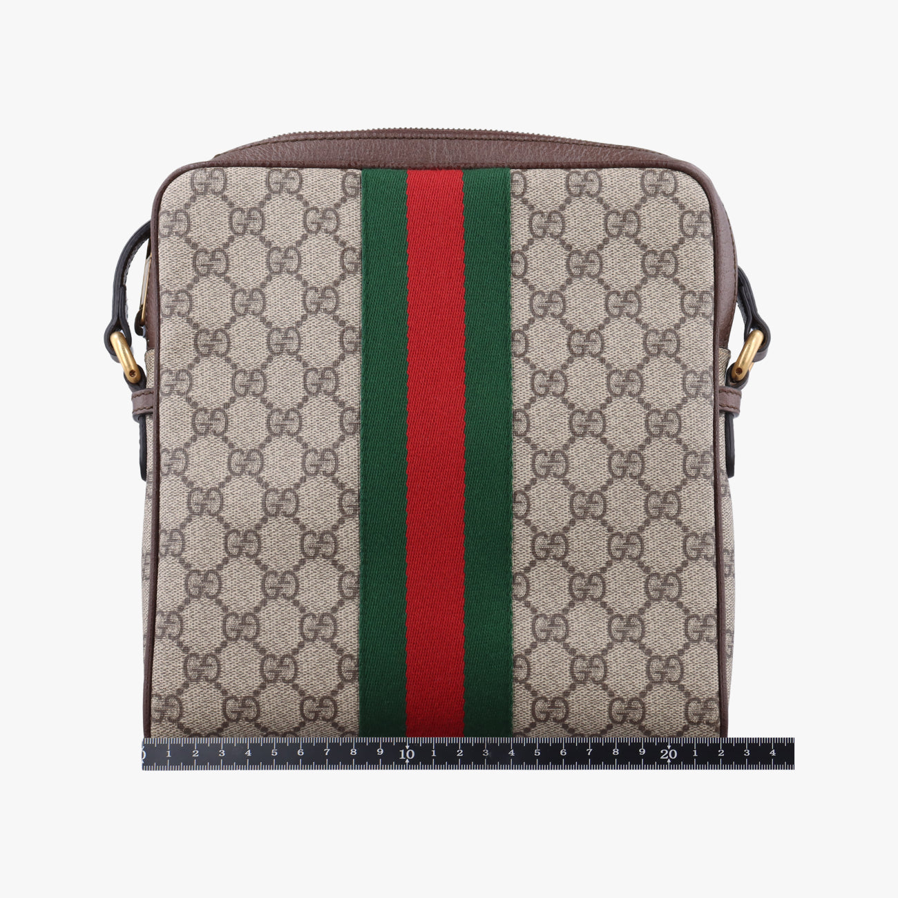 Ophidia Brown×green×red PVC coated canvas 547926 A038071925オフィディア ブラウン×グリーン×レッド PVCコーティングキャンバス 547926 A038071925