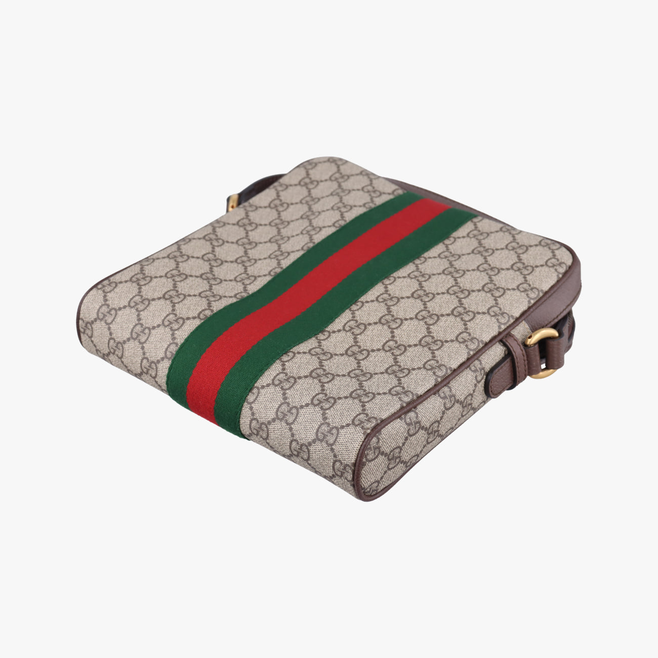 Ophidia Brown×green×red PVC coated canvas 547926 A038071925オフィディア ブラウン×グリーン×レッド PVCコーティングキャンバス 547926 A038071925