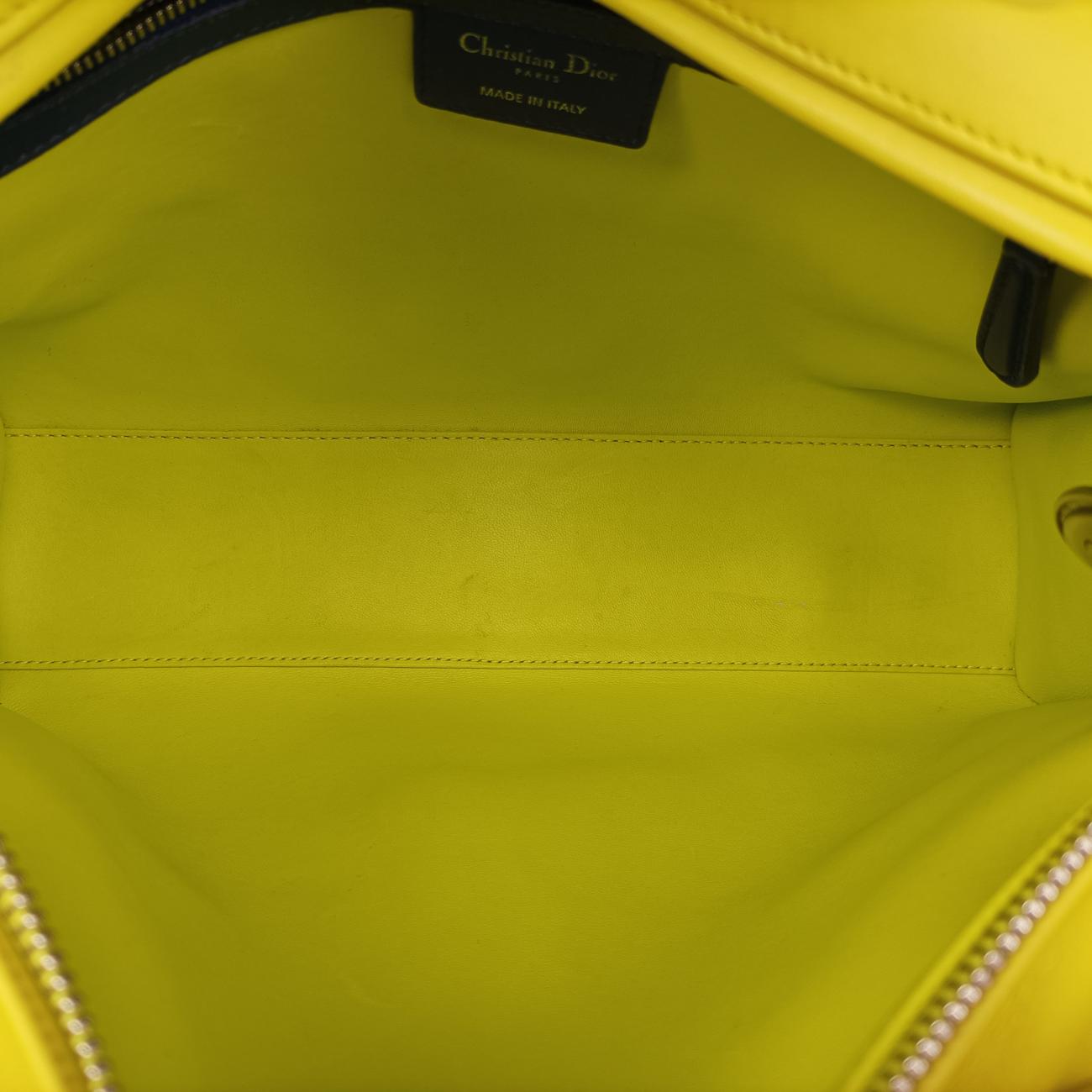 Lady Dior Rose Red x Yellow x Blue lambskin 15-BO-1103レディディオール ローズ レッド×イエロー×ブルー ラムスキン 15-BO-1103