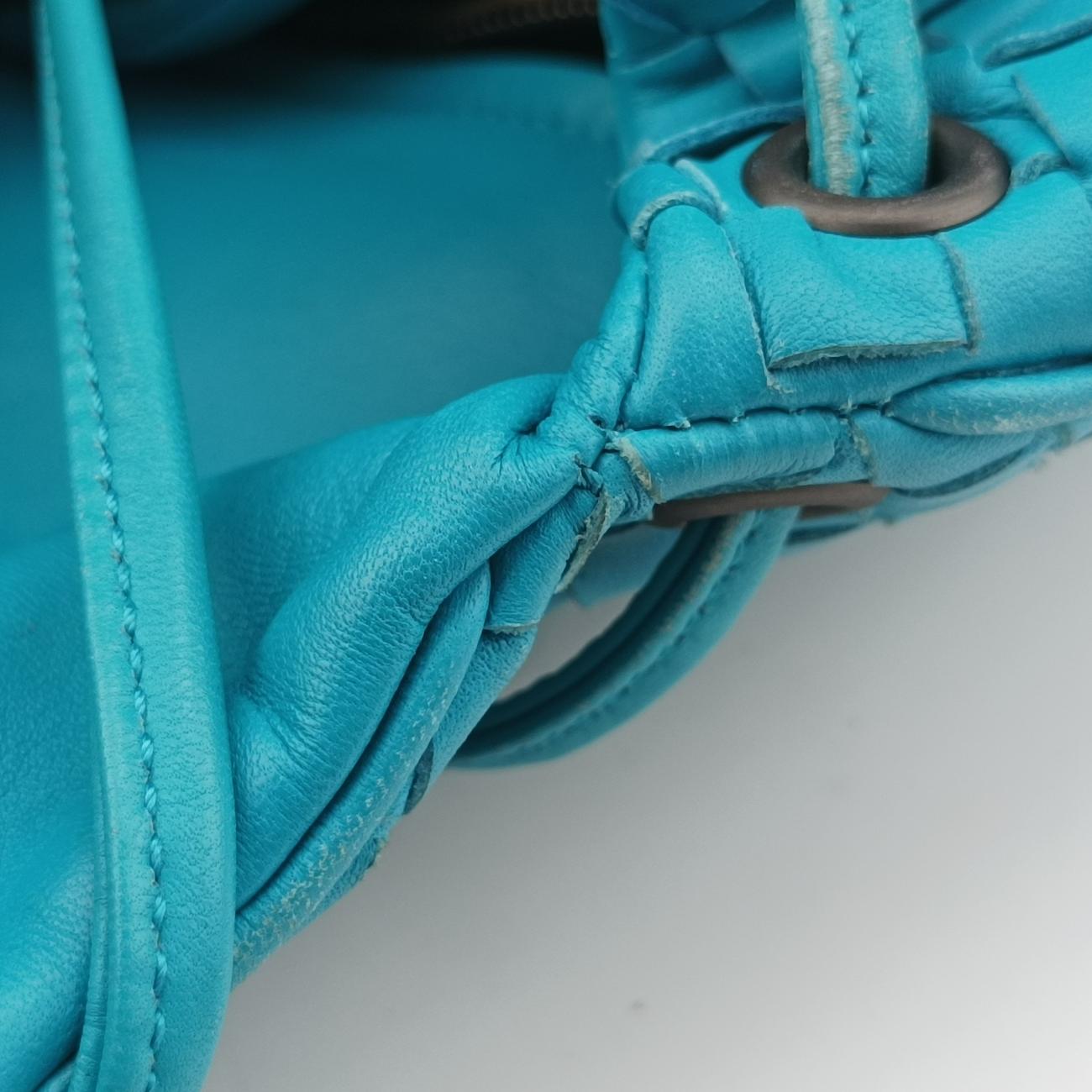 Intrecciato Blue lambskin B00496540Yイントレチャート ブルー ラムスキン B00496540Y