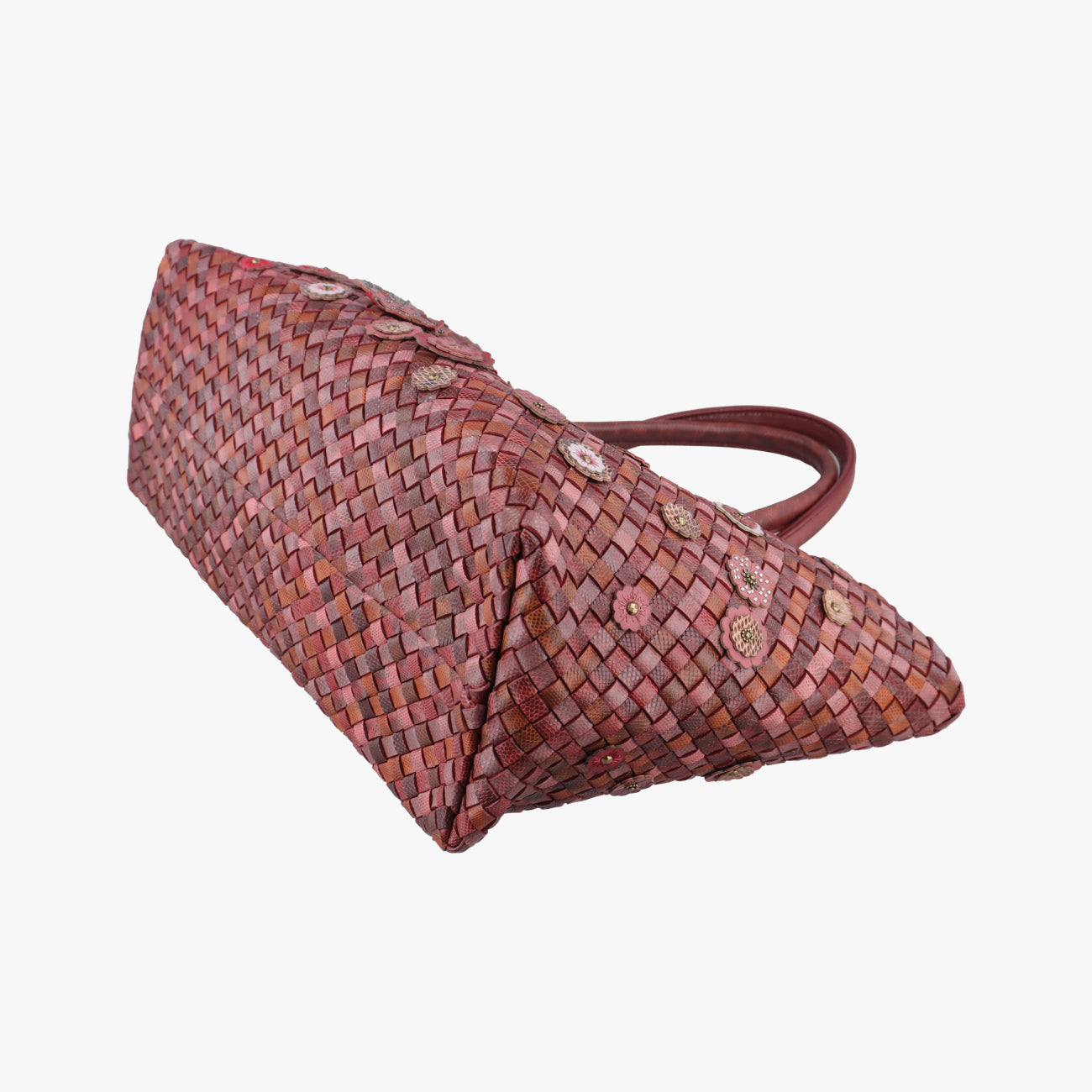 Intrecciato Red×Multicolour Leather B06467809Dイントレチャート レッド×マルチカラー レザー B06467809D