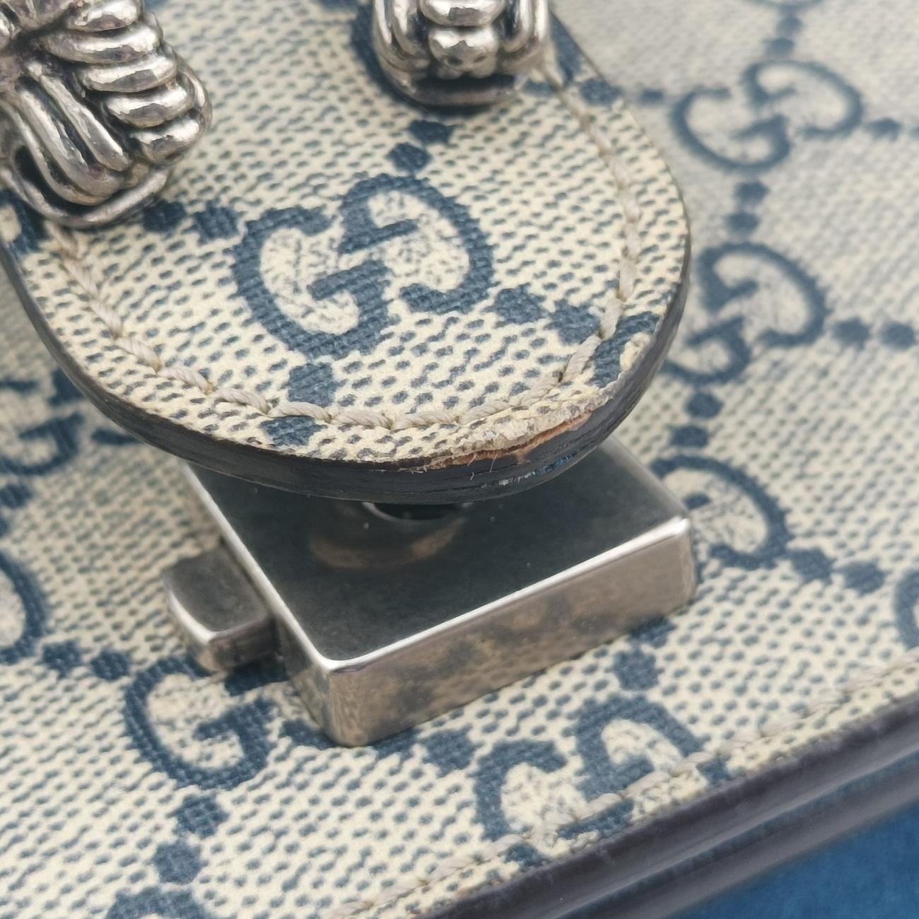 Dionysus Beige×Blue×Multicolour PVC coated canvas × suede 400249 D019671829ディオニュソス ベージュ×ブルー×マルチカラー PVCコーティングキャンバス × スエード 400249 D019671829