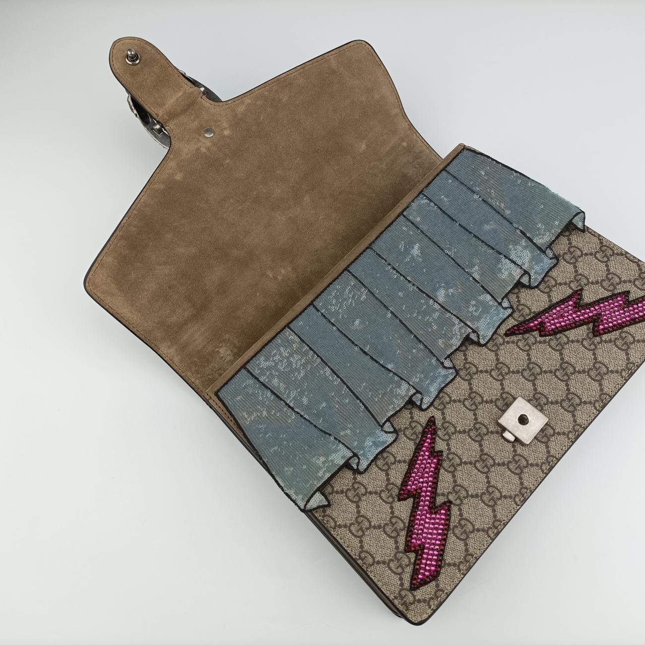 Dionysus beige×Multicolour PVC coated canvas 400235 A022494469ディオニュソス ベージュ×マルチカラー PVCコーティングキャンバス 400235 A022494469