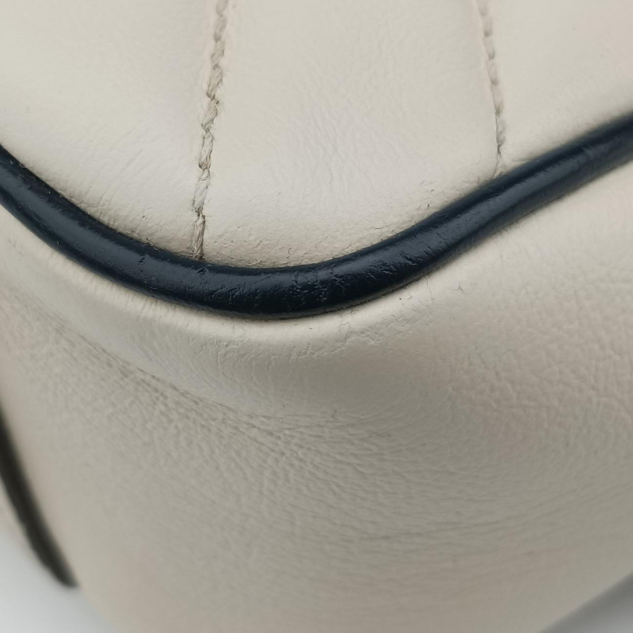 GG Marmont White×navy Leather 443497 B033547820GGマーモント ホワイト×ネイビー レザー 443497 B033547820