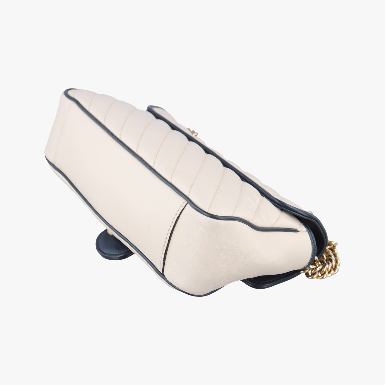 GG Marmont White×navy Leather 443497 B033547820GGマーモント ホワイト×ネイビー レザー 443497 B033547820