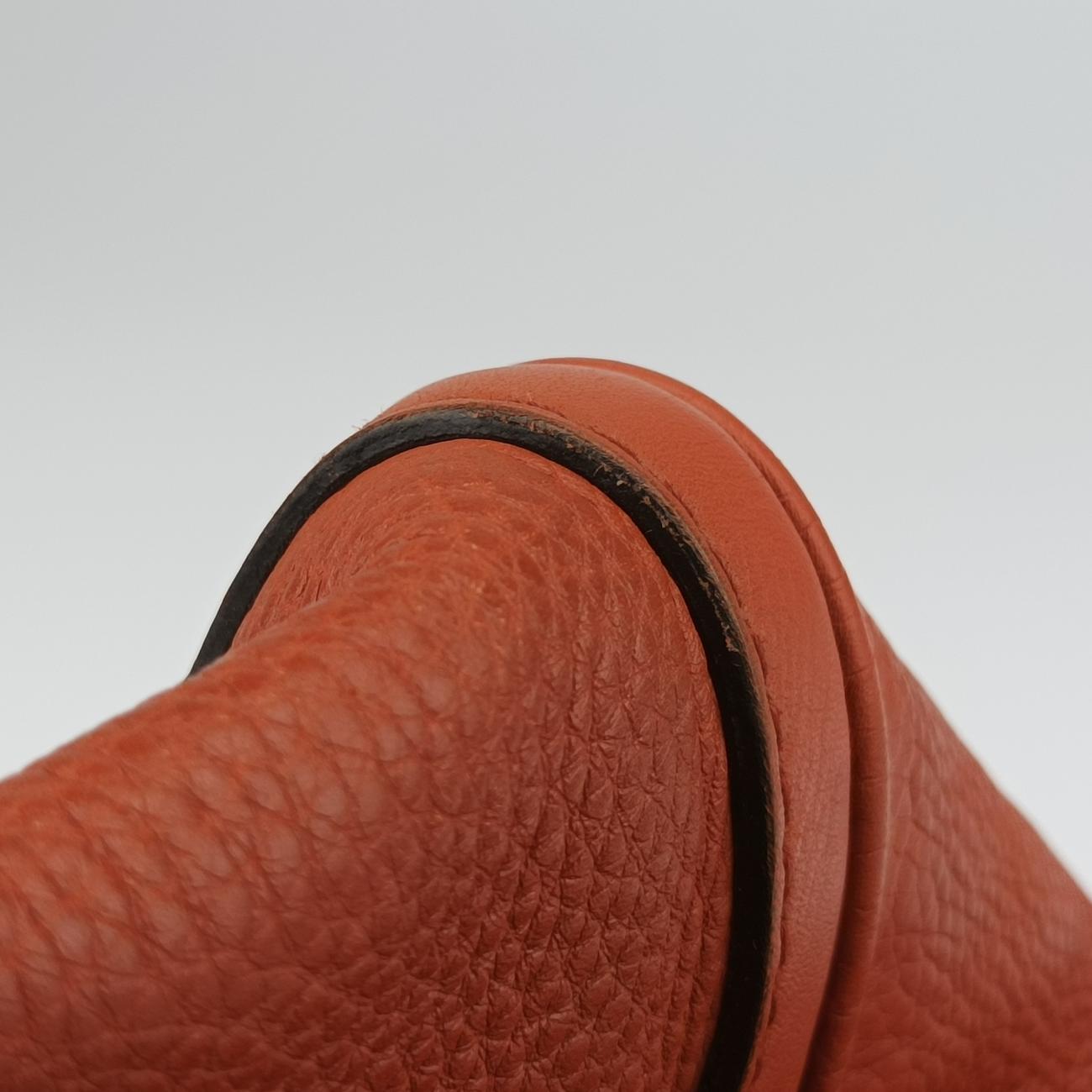 Sherry Line Orange x blue Leather 247205 E9107055シェリーライン オレンジ×ブルー レザー 247205 E9107055