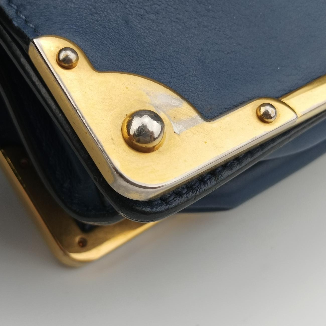 Cahier Blue×Black Leather 1BD045 25カイエ ブルー×ブラック レザー 1BD045 25