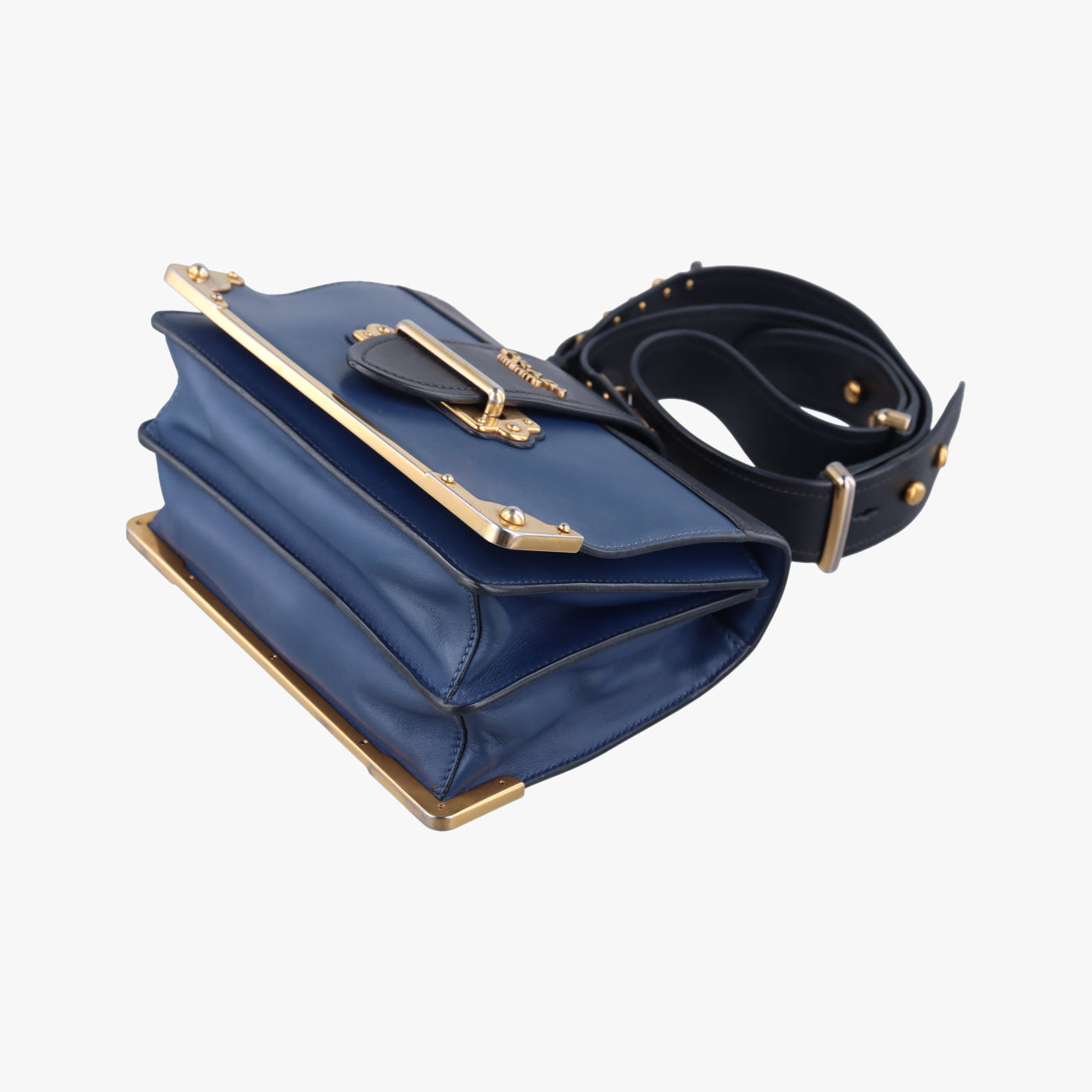 Cahier Blue×Black Leather 1BD045 25カイエ ブルー×ブラック レザー 1BD045 25