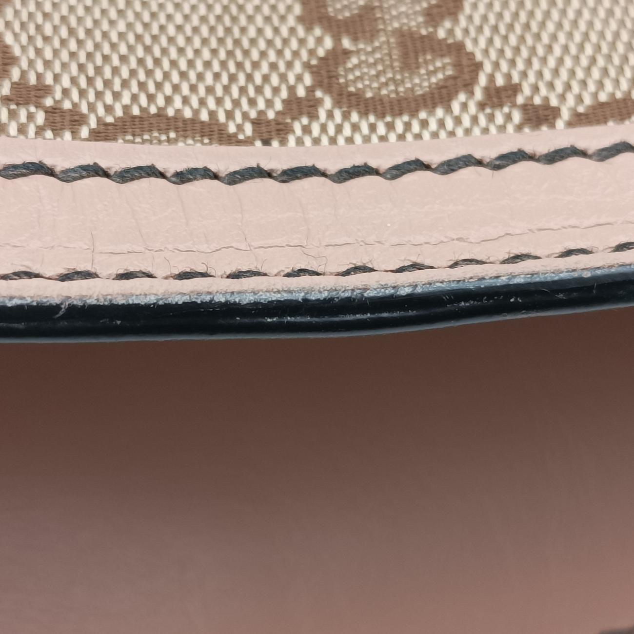 Emily Beige×Brown canvas x leather 295403 A012864626エミリー ベージュ×ブラウン キャンバス×レザー 295403 A012864626