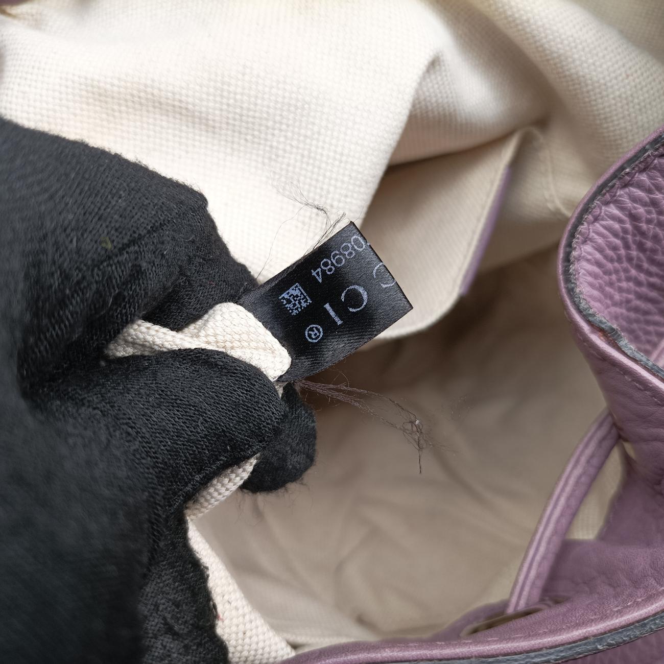 Bamboo fringe tassel Purple Leather 370833 A017708984バンブー パープル レザー 370833 A017708984