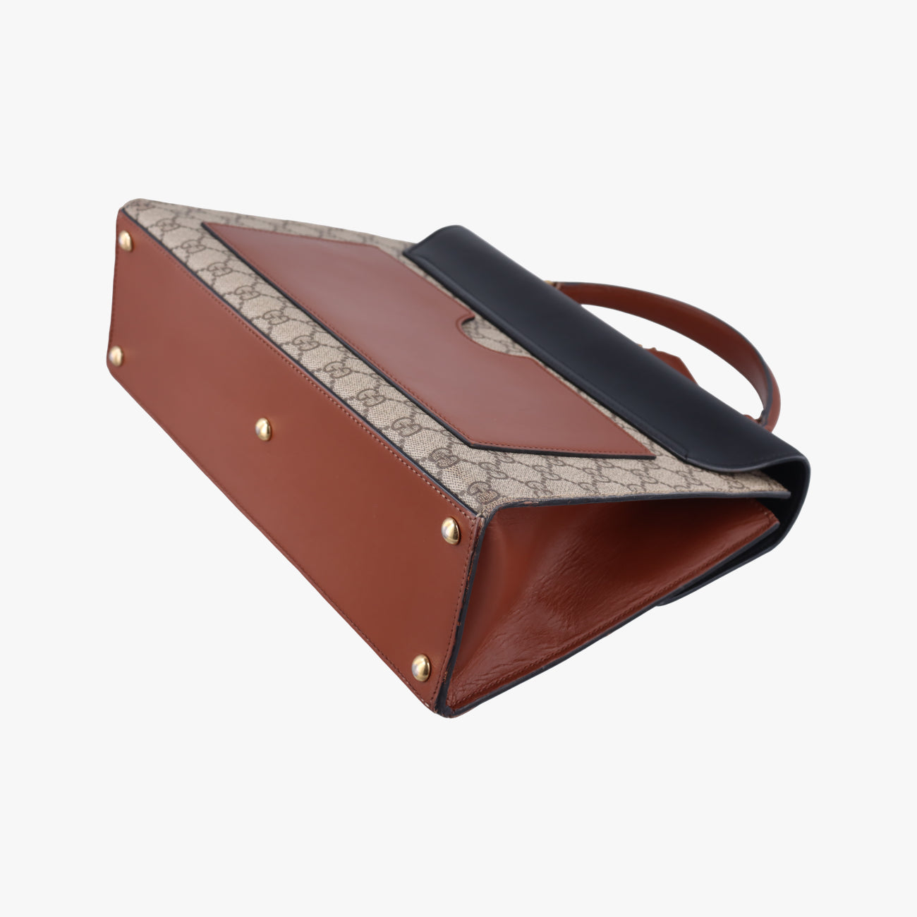 Padlock Beige×black PVC coated canvas×Leather 432674 E019975798パドロック ベージュ×ブラック PVCコーティングキャンバス×レザー 432674 E019975798